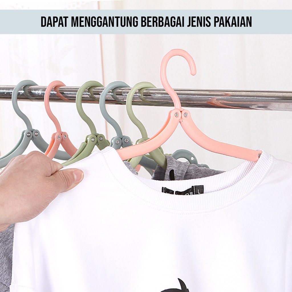 HANGER BAJU LIPAT MULTIFUNGSI | GANTUNGAN BAJU SERBAGUNA