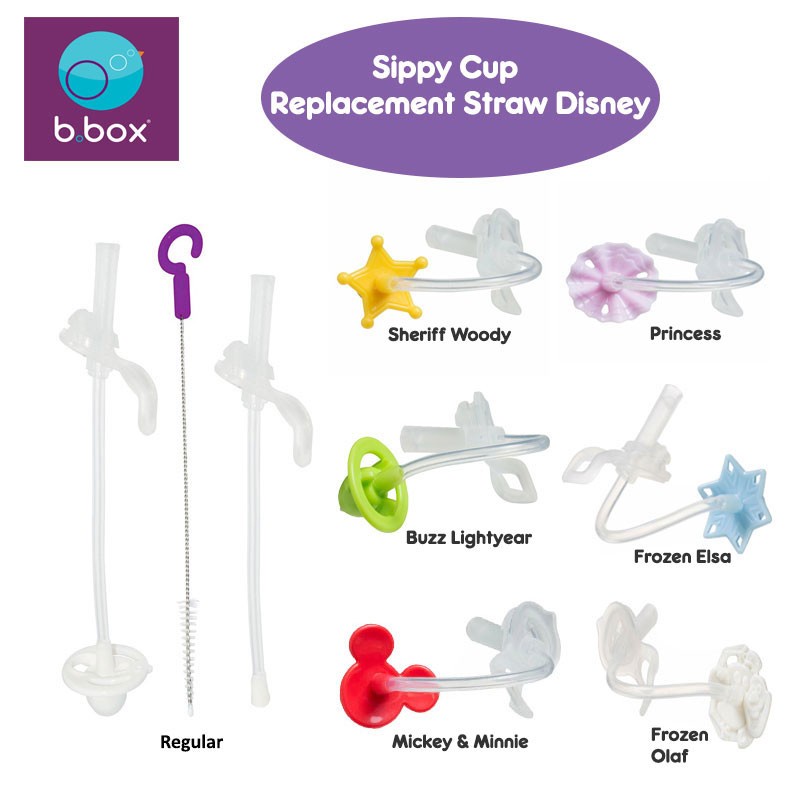 Bbox B Box Sippy Cup Replacement Straw &amp; Cleaner - Disney