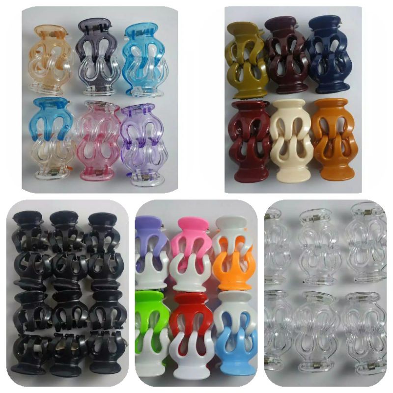 JEPIT RAMBUT ISI 12PCS  UKURAN TANGGUNG JEPIT JEDAI LOKAL 3CM GROSIR