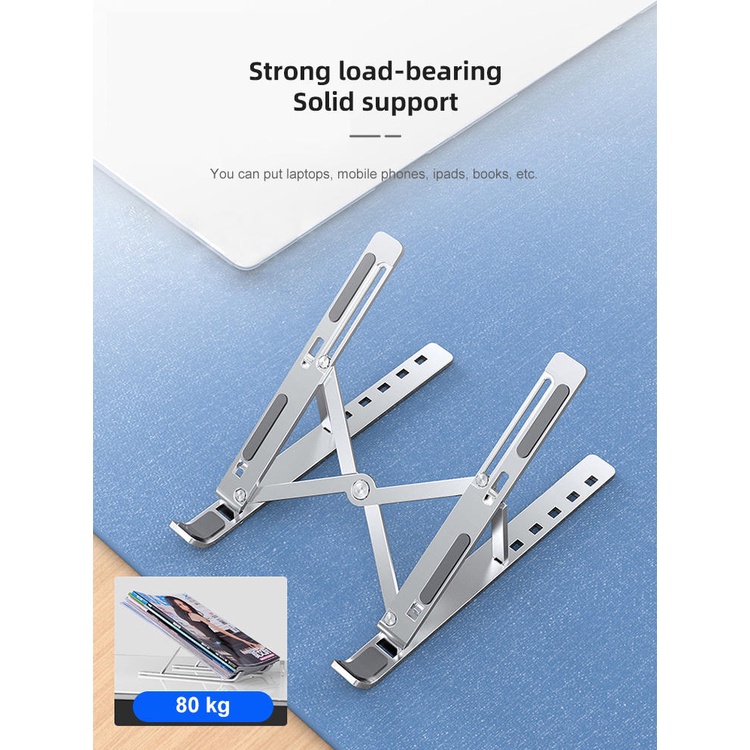 Stand Holder Laptop Anti Slip Multifungsi Dudukan Laptop Kokoh Portable