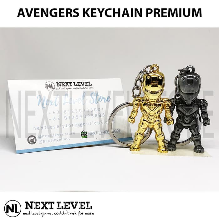 Avengers Keychain PREMIUM - Ironman , Hulk , Captain America , Thor