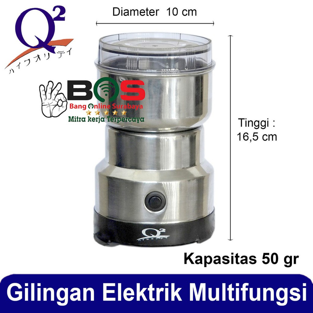 Coffee Grinder Q2-8050 Penggiling Kopi Q2 8050 Gilingan Bumbu Dapur Listrik
