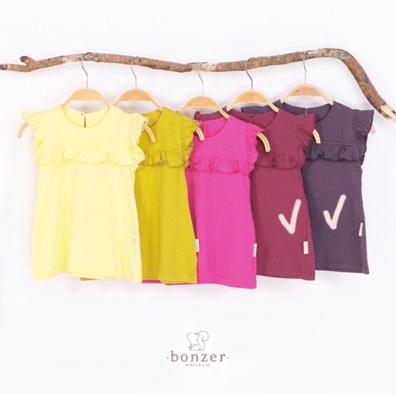 Setelan Dress Main Anak - Aleya Dress // 6bulan-2tahun // Bonzer Baby