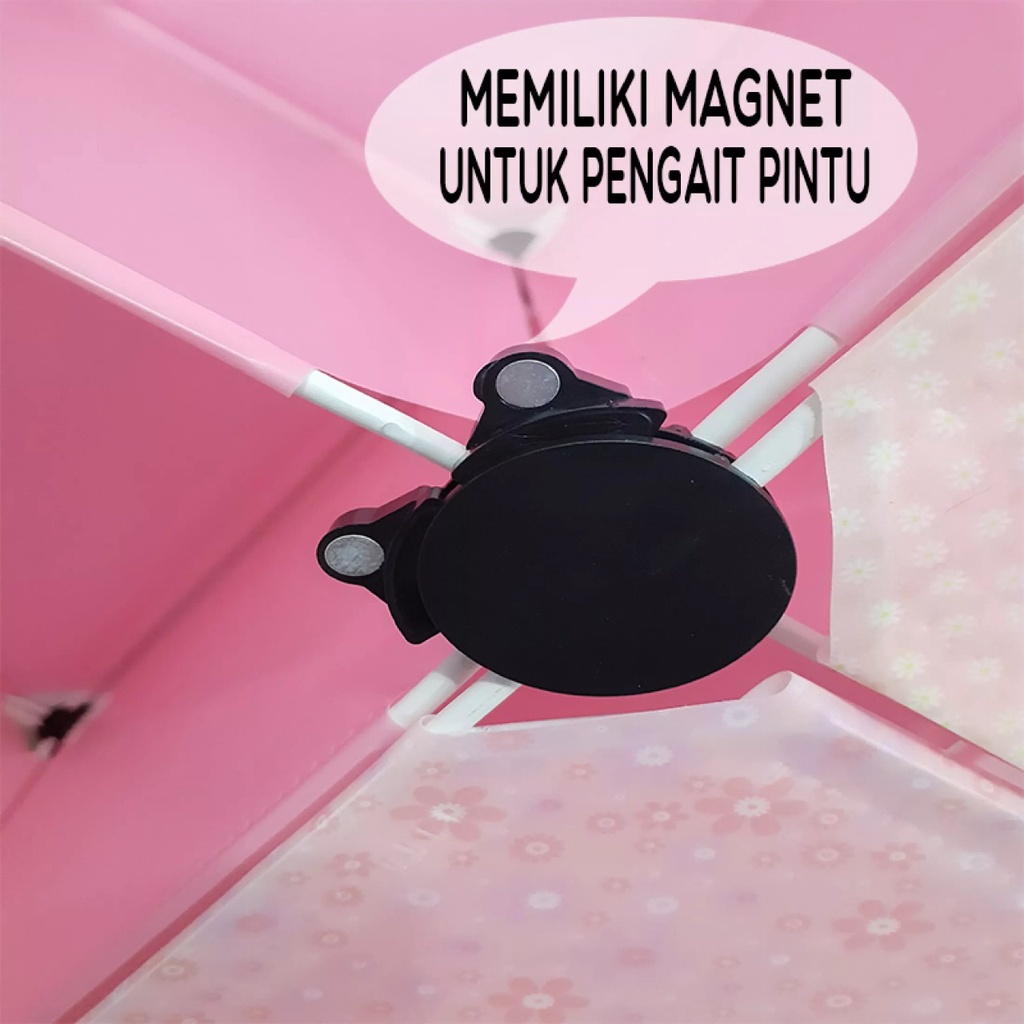 TERMURAH Lemari Plastik Portable 8 PINTU Motif Karakter kokoh awet lebar Doraemon Hellokitty Keropi Lemari 8 Susun