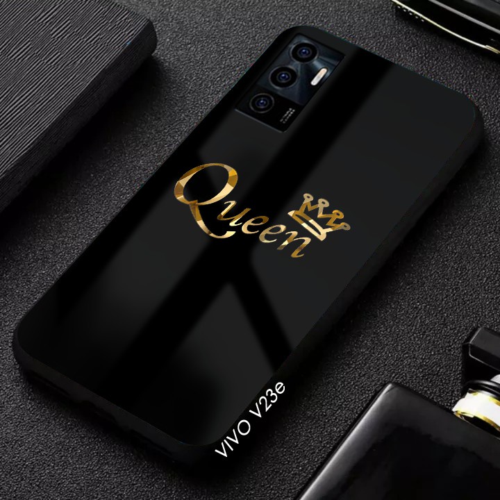 Softcase Glass Vivo V23e V23e 5G [G63] - Softcase Mirror - Softcase Kaca Vivo V23e - Softcase Glass 