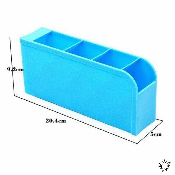 Rak Mini 4 Sekat Tempat Sendok Pensil Bulpen Kosmetik RK02