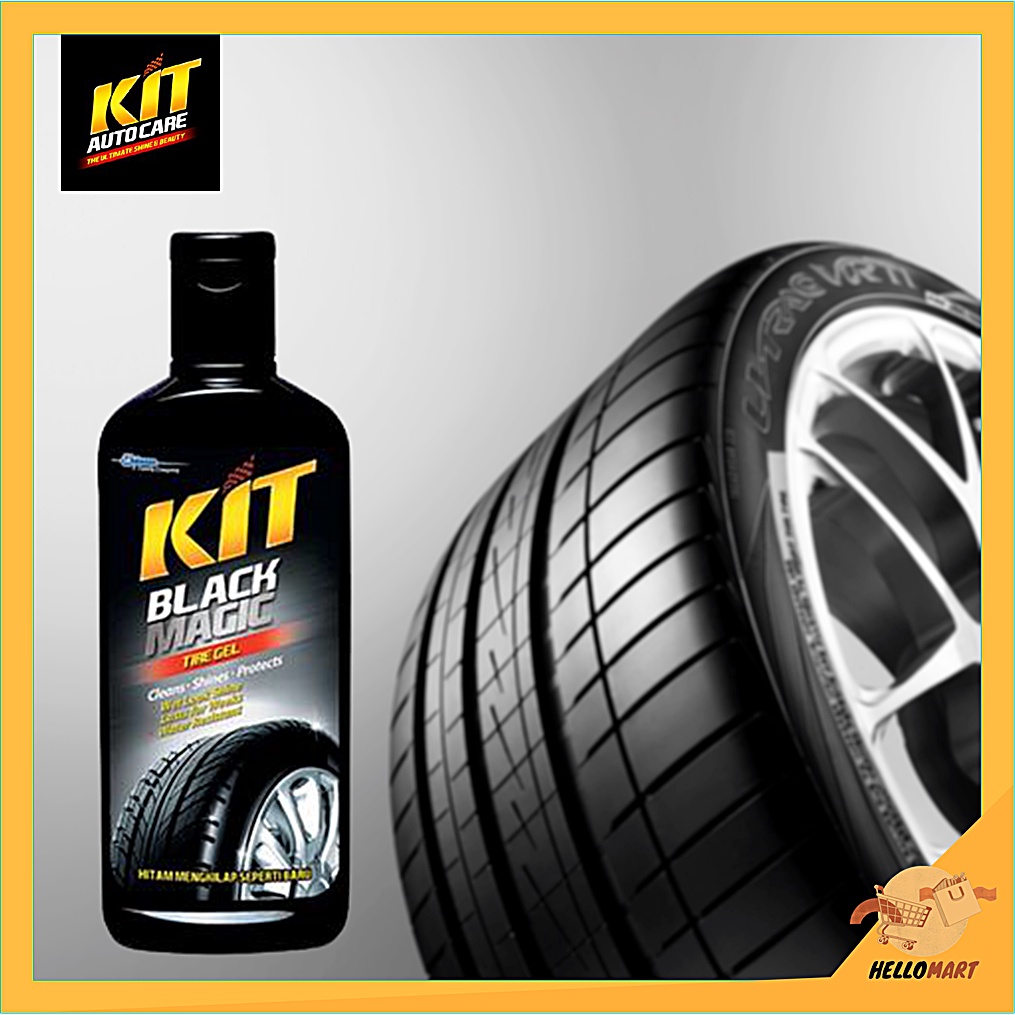 ORIGINAL Kit Black Magic Tire Gel 300 ml / Kit Semir Ban Mobil / HELLOMARTID