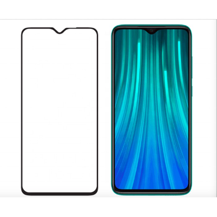 TERBARU neo tempered glass for xiaomi redmi note 8 full screen list hitam
