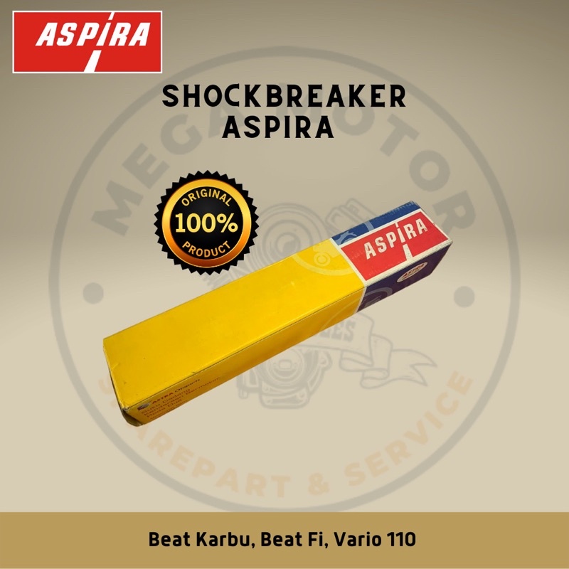 SHOCKBREAKER BELAKANG ASPIRA KVY 100% ORIGINAL ASPIRA | BEAT KARBU , BEAT Fi , VARIO 110