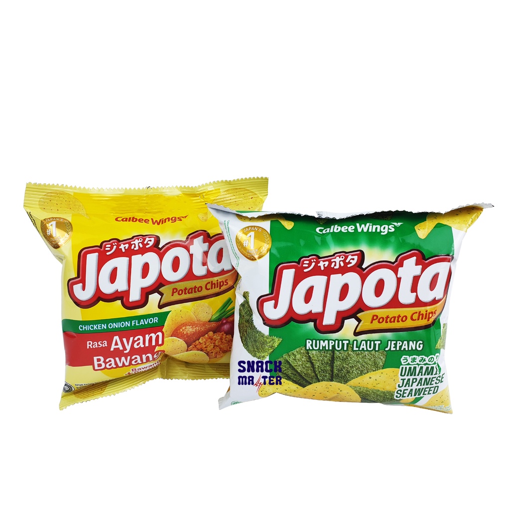

Japota Seaweed Potato Chips Mini Size - Netto 14 gr