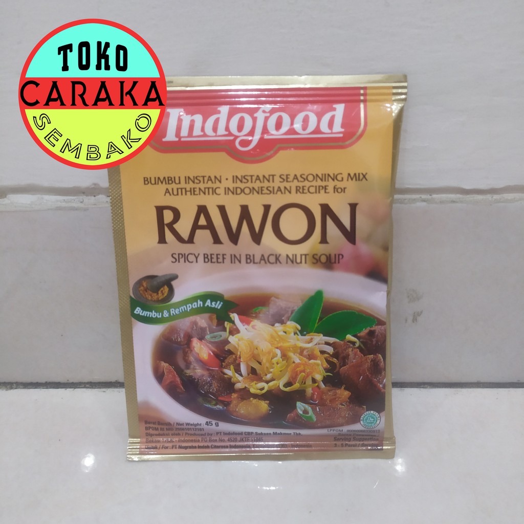 Jual Indofood Bumbu Rawon 45g Kemasan Praktik Sachet Saset Shopee Indonesia 