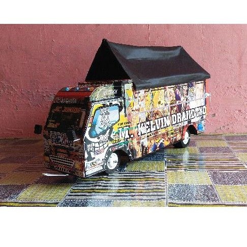 miniatur truk Tarik oleng & RC oleng KARAKTER KARTUN