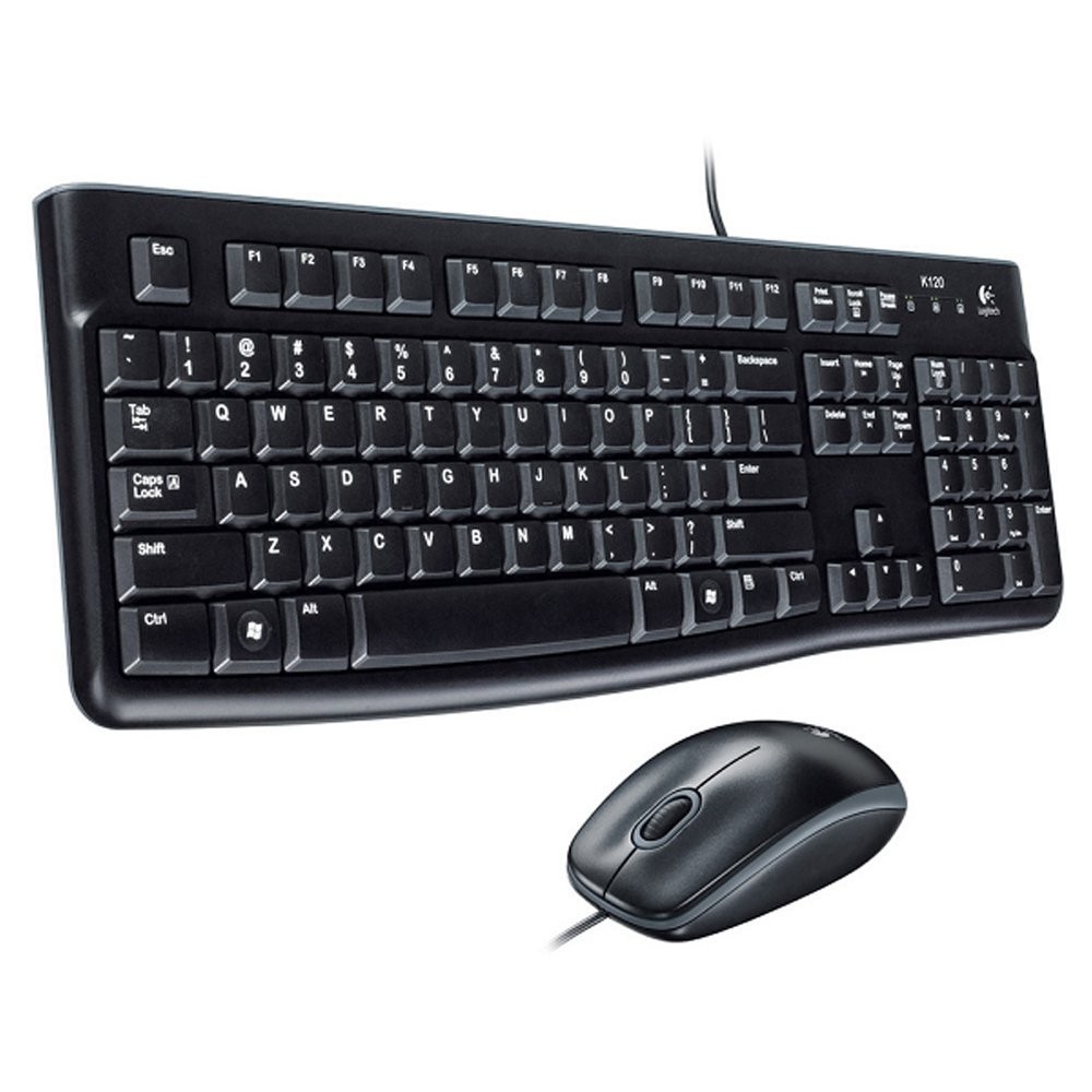 Logitech Keyboard + Mouse Optical USB MK120 Resmi