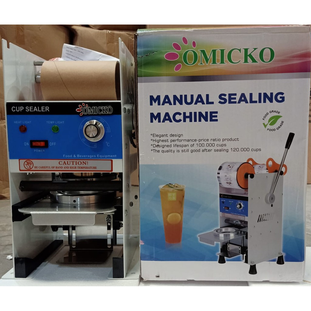 OMICKO C-39 Cup Sealer /Alat Perekat Plastik Minuman Maks 12 , 14 , 16 , 18 , 22 OZ