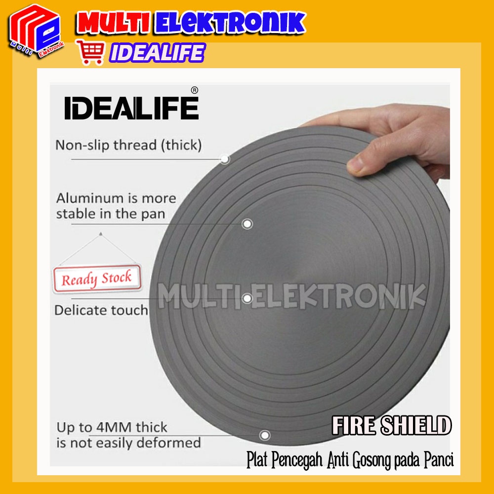 IDEALIFE Plat Pelindung Panas / Fire Shield 2 in 1 - Cocok untuk Semua Kompor Gas