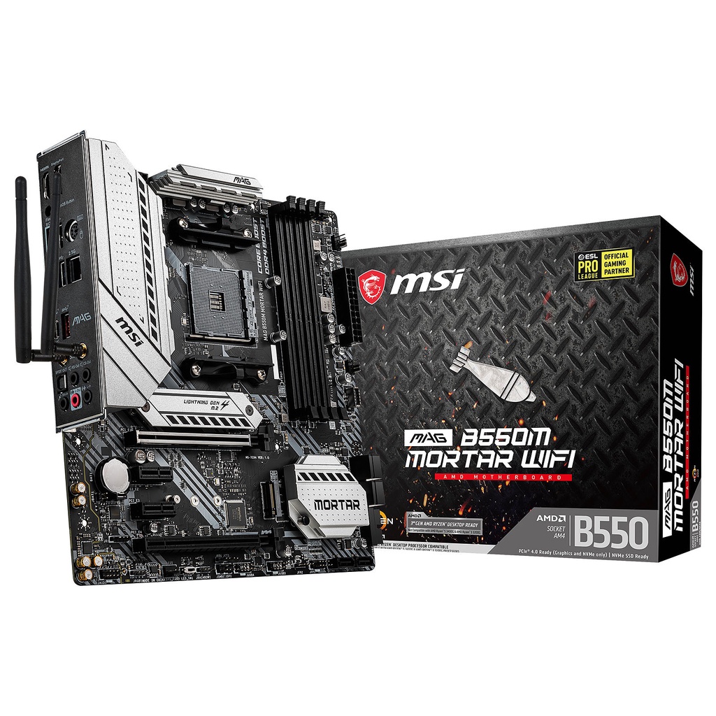 mainboard motherboard pc MSI MAG B550M MORTAR WIFI mobo AMD AM4