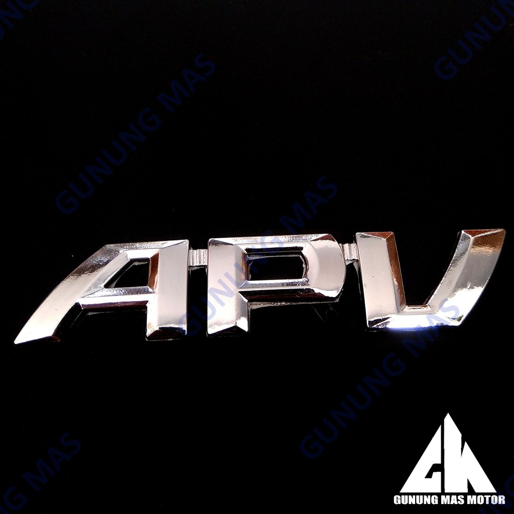 Emblem Logo Tulisan APV Suzuki APV Chrome