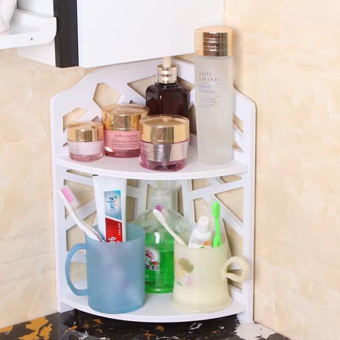 RAK SABUN TEMPEL DINDING SHABBY BAHAN PLASTIK ANGKA 9 SIZE 17.5X15CM PERALATAN KAMAR MANDI DN-428