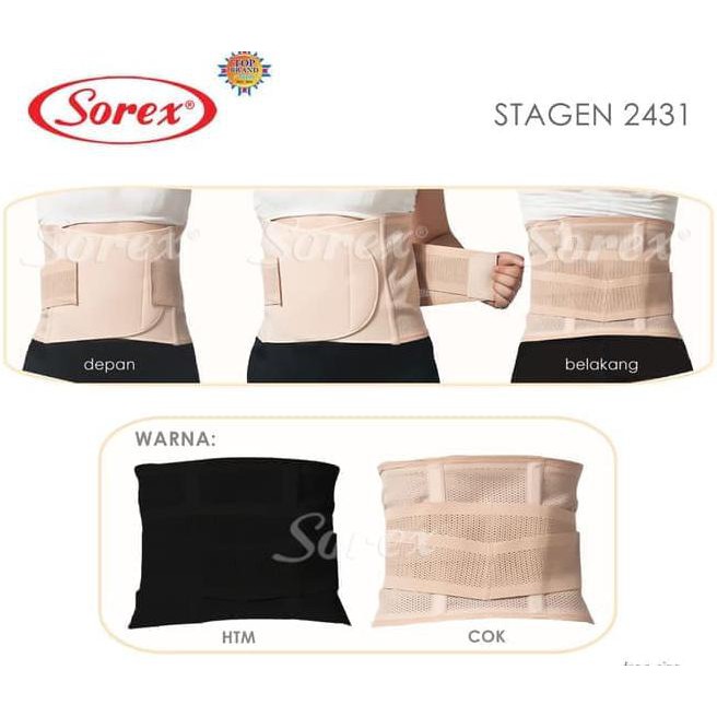 VJXJ STAGEN KORSET PELANGSING PERUT ASLI SOREX 2431 STAGEN MURAH MIRIP ST99 Y3NJ