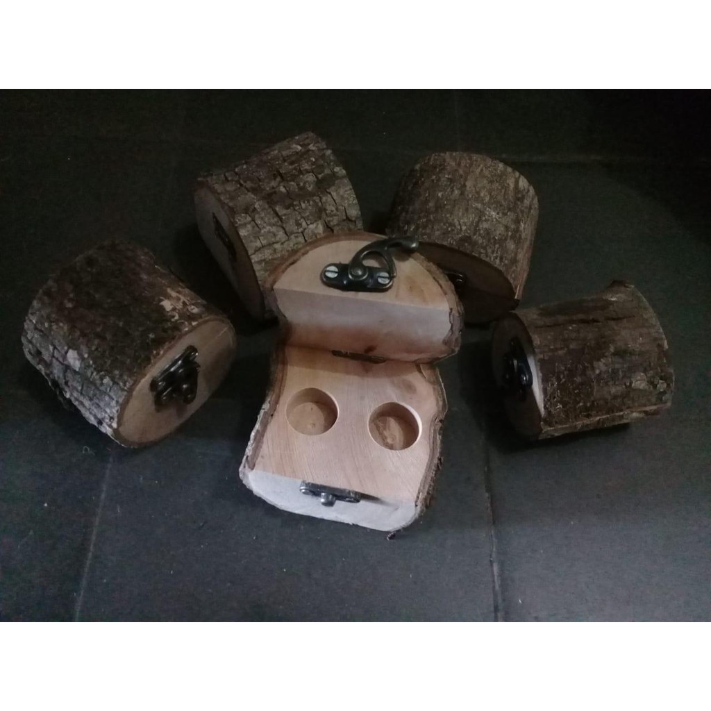 Kotak cincin lamaran nikah box cincin rustic kotak cincin couple rustic