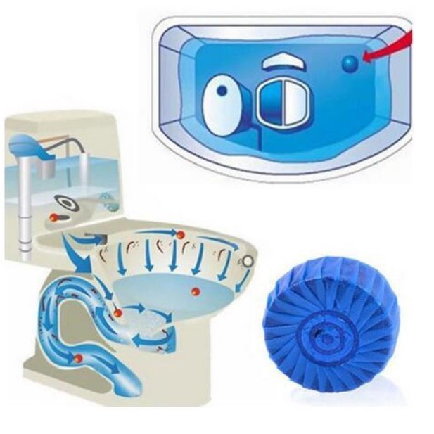 TABLET BIRU PEMBERSIH TOILET / PEMBERSIH DAN PENYEGAR TOILET KLOSET / PEMBERSIH KAMAR MANDI CLOSET