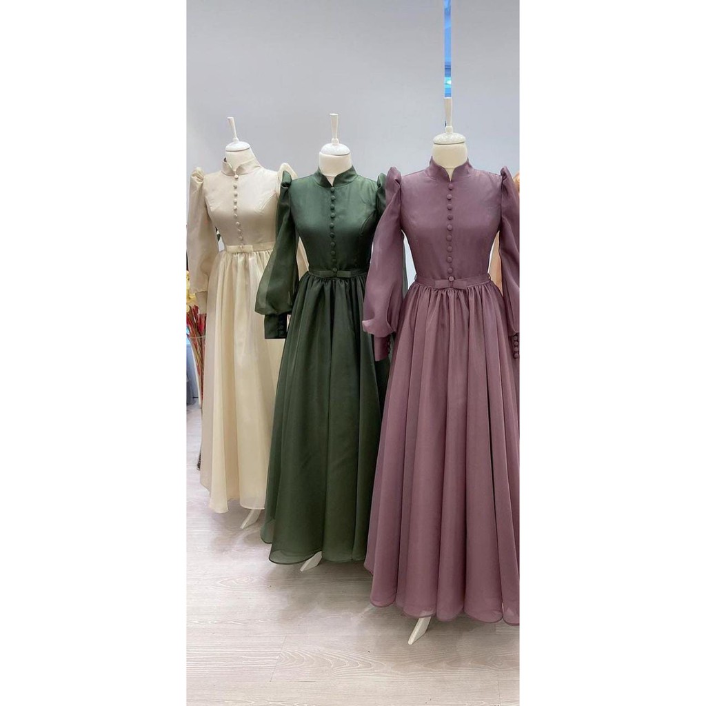 Gaun Wanita/ Gaun Pesta Modern/ Gaun Organza