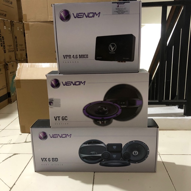 Paket Audio Venom Pandora VPR 4.6 MKII Processor Speaker Split Baby Diablo Coaxial Vertigo Murah