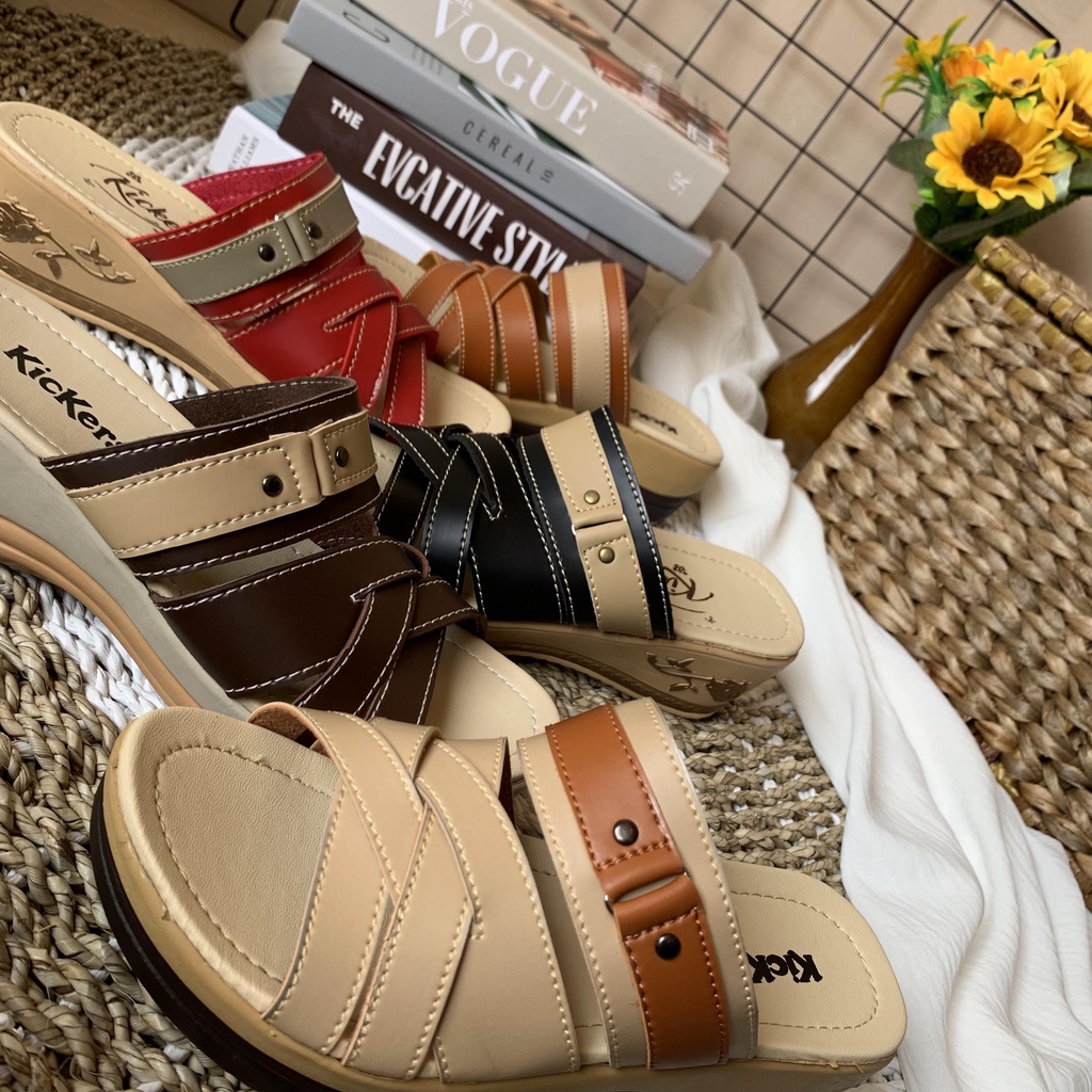 (TANPA KARDUS) sandal WEDGES SLOP SLP.04 5 SENDAL cewek terlaris wanita kece terbaru perempuan TERMURAH Sandal Sendal Wedges Wanita hak 5 cm Sandal Ibu Sandal Pesta Sandal Kondangan SLOP FLIP FLOP SENDAL CEWEK FLAT SELOP WANITA MULAN