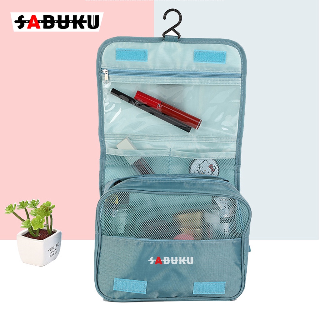 Tas Kosmetik Korea POLOS Tas Make Up Toiletries Bag Pouch Travelling Tas Penyimpanan Kosmetik Serbaguna Travel Pouch - 228