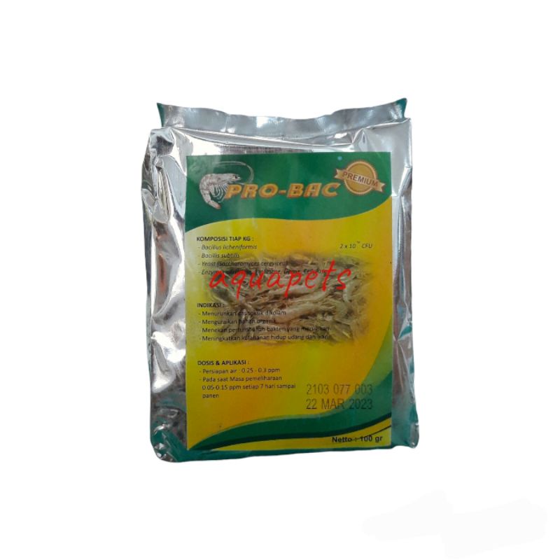 Pro-Bac Premium Probiotic Udang dan Ikan Bacillus 500gr