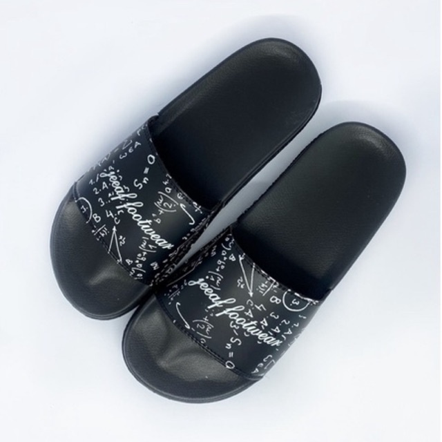 sandal slide slip on kekinian sendal slop jeeaffootwear rumus matematic