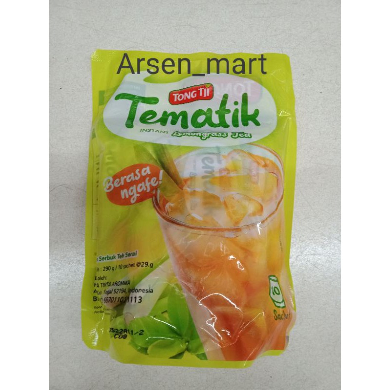 

tong tji tematik instan lemongrass tea / teh serai 10's×29gr