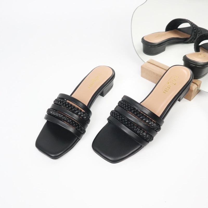 GLARISAMODA Retha Sandal Heels 3cm kepang