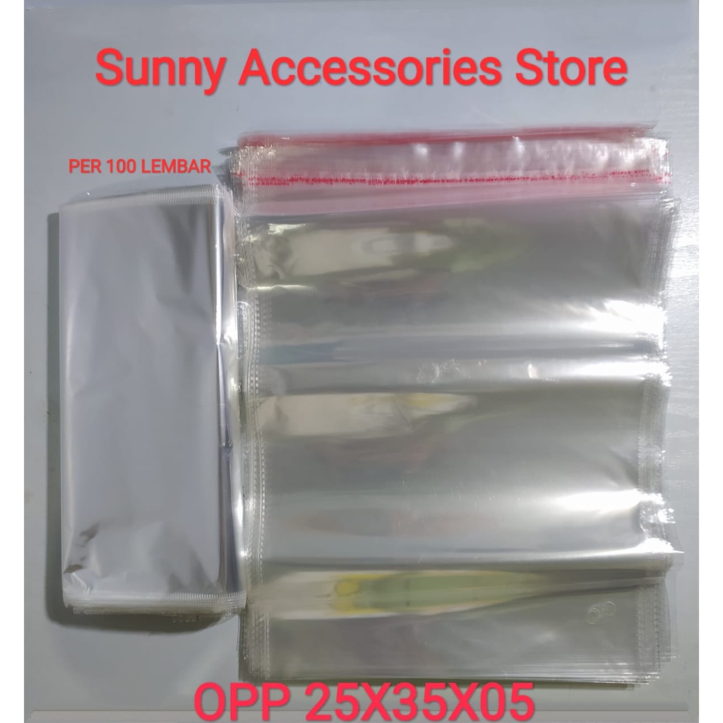 

Plastik OPP 25X35X05 (27 Mikron) Super King Premium Product Per 100 Lembar