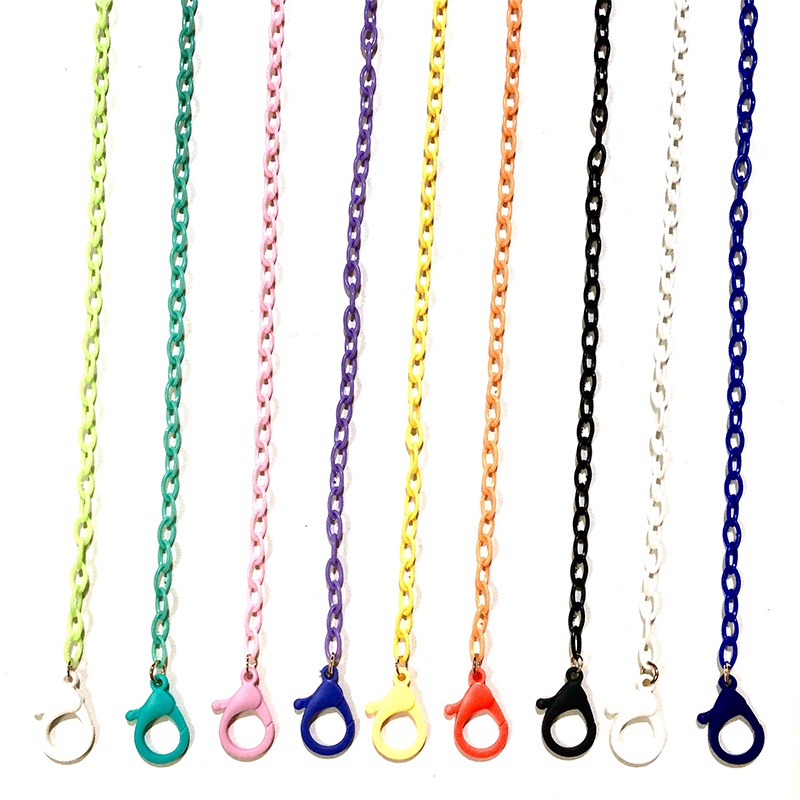 Korean Style Adjustable Mask Clip Lanyard Ear Holder Neck Strap Colorful Chain Anti Slip Lanyard -PD