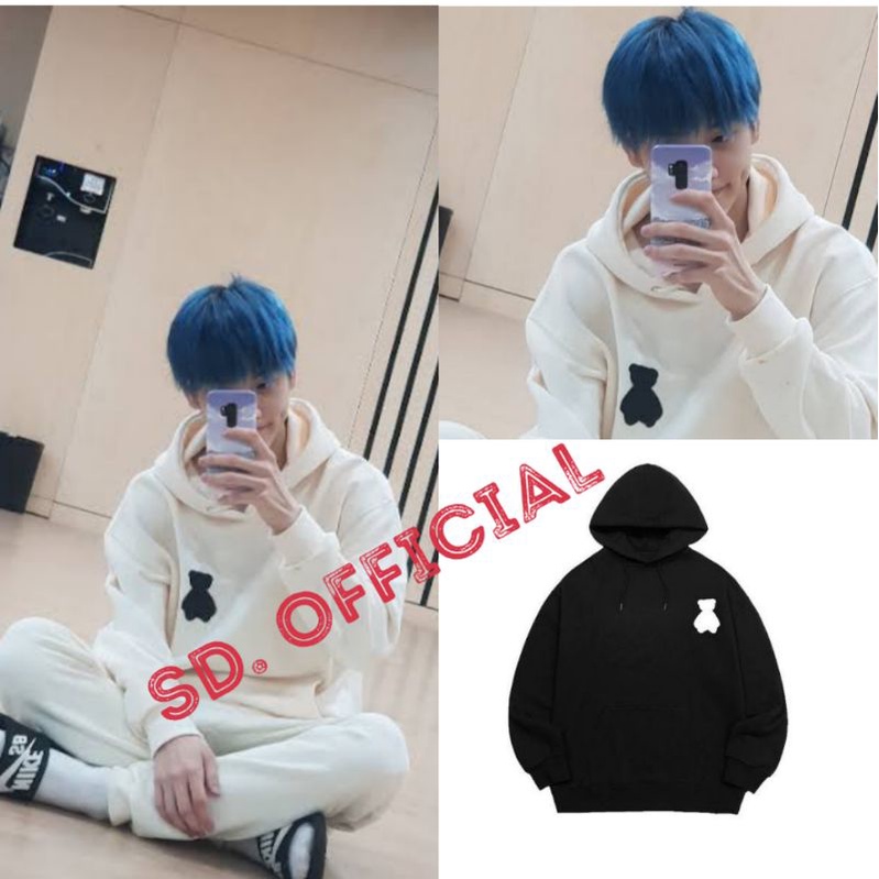 Jaket Hoodie Jumper T X T SOOBIN BEAR Logo