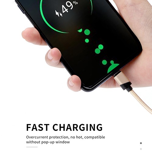 Kivee Kabel Data Android Type C Fast Charging Samsung Xiaomi Vivo Oppo 2.1A