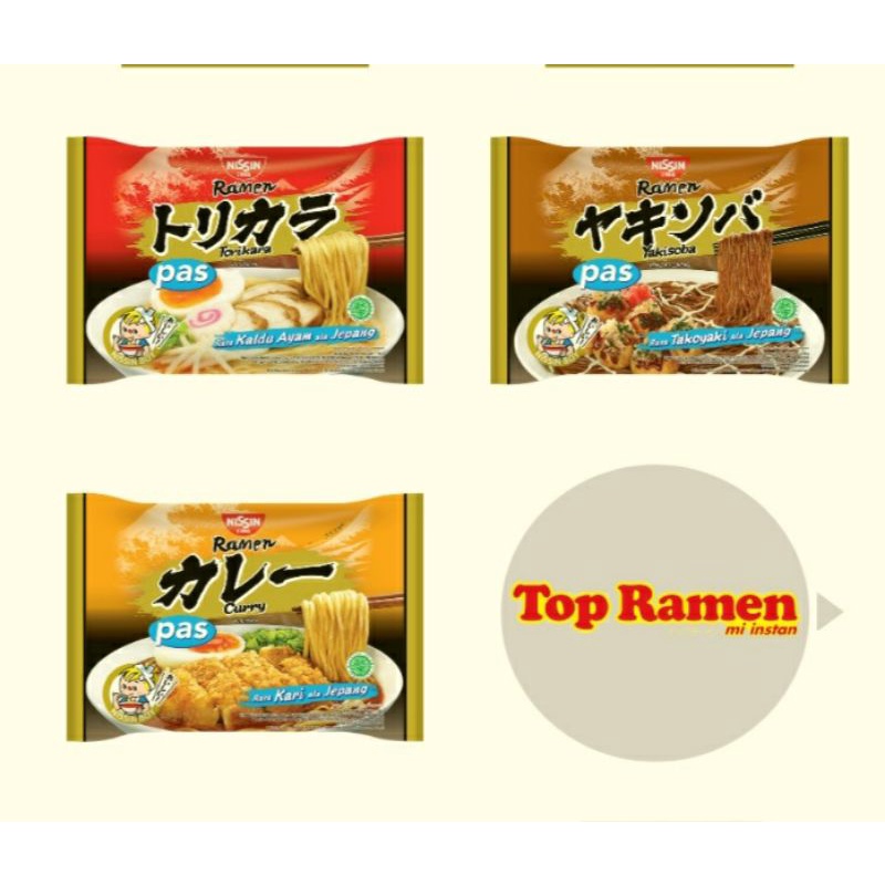 

Mikuya Baru Nissin Ramen 3 Rasa Ala Jepang Pas (76 dan 78 g)