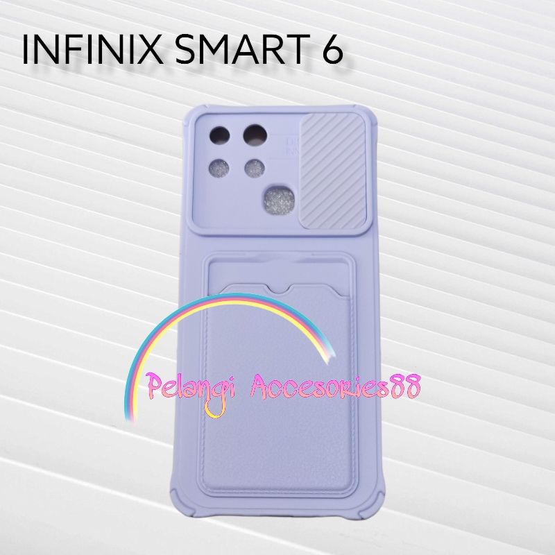 CASE INFINIX SMART 6 / SMART 6 NFC CASE SOFTCASE SLEDING WARNA WARNI