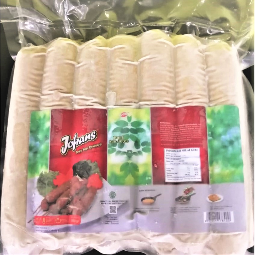 

Jofrans Bratwurst Sapi 1kg