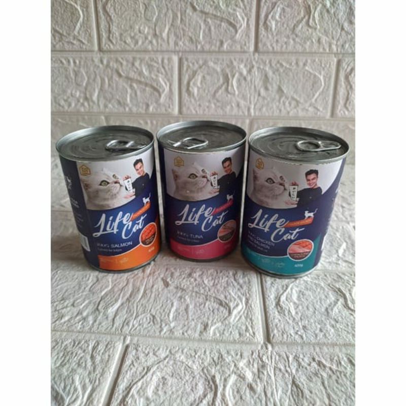 LIFE CAT Kaleng Wet Food (400gr) Makanan Kucing Basah Kaleng Kitten &amp; Adult