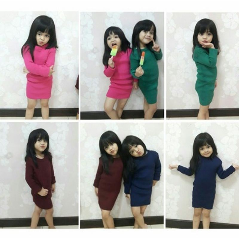 Maura Dress rajut anak / Baju Rajut Anak