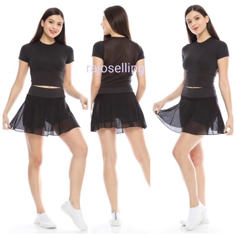 Senam Pendek Jaring Rok Senam Pendek Jaring Korea Tebal S-2XL