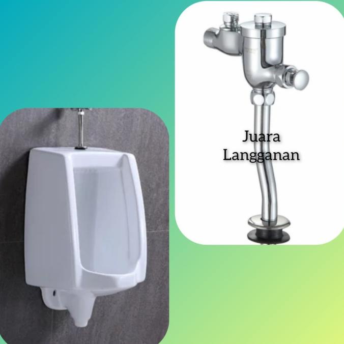 Push kran Urinoir . kran urinal.Kran tempat kencing pria. kran urinoir / KLOSET