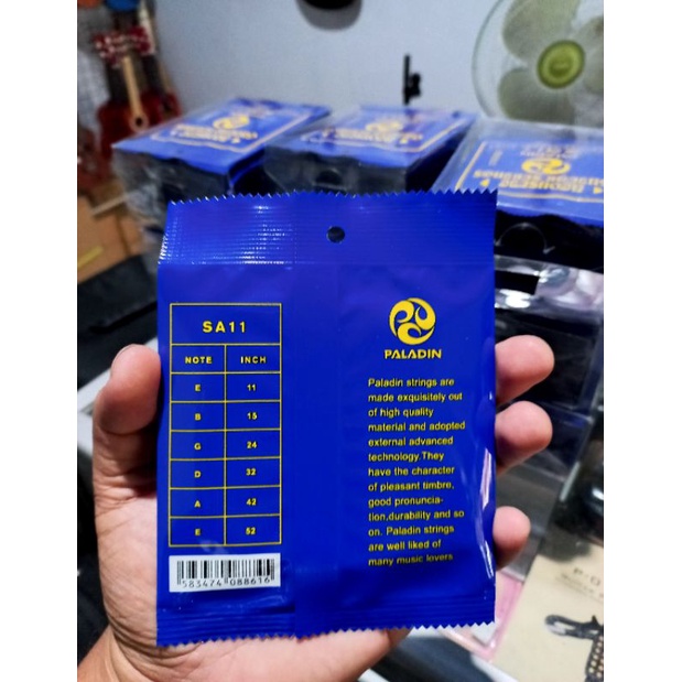 SENAR GITAR AKUSTIK PHOSPHOR BRONZE ORIGINAL UKURAN 0,10 UKURAN 0,11 PALADIN SENAR GITAR AKUSTIK ELEKTRIK