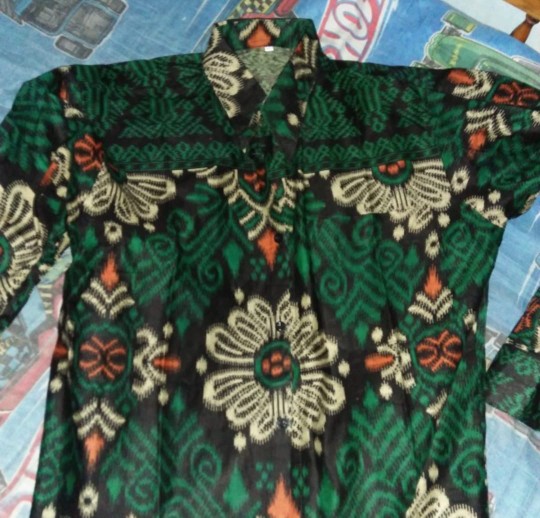 Kemeja Batik Pria Lengan Panjang Size M L Xl Xxl Bswart Batik Hrb026 Kenango Hem Panjang Padi