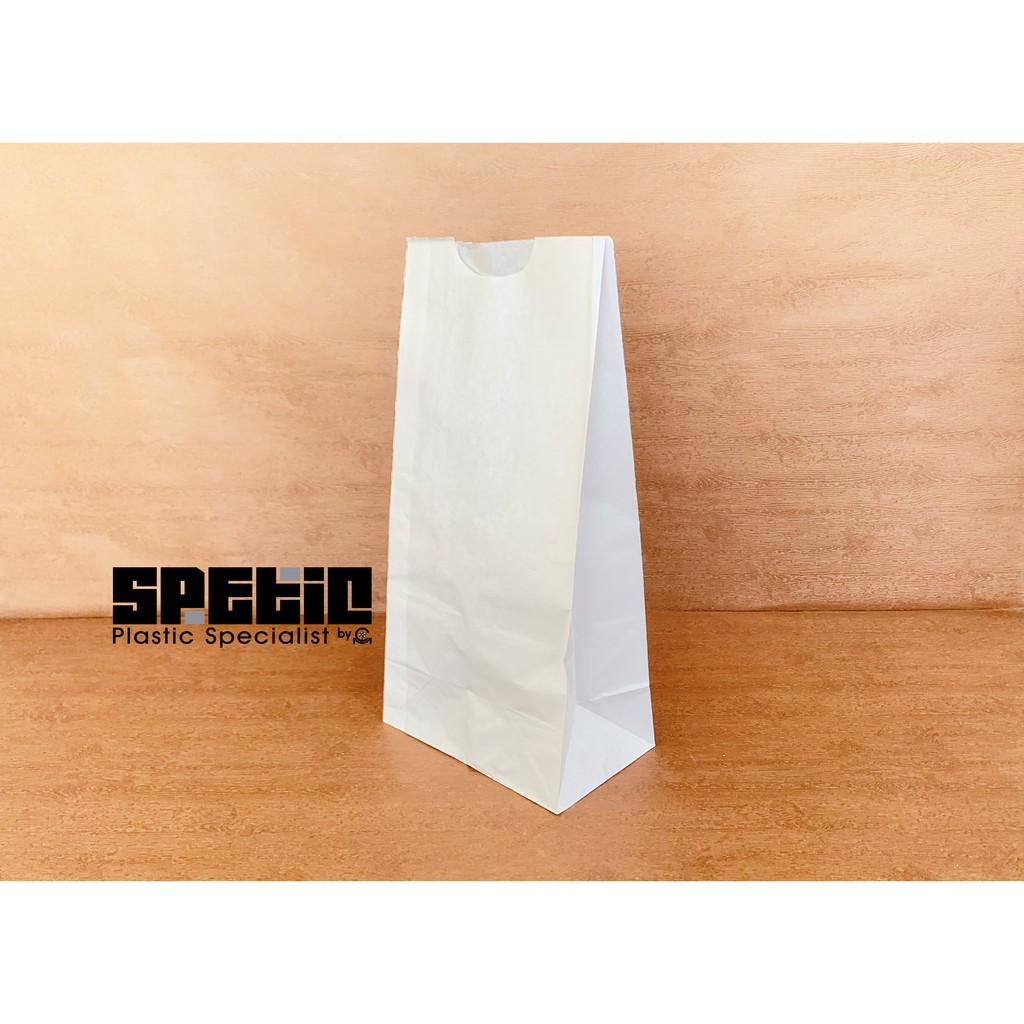 Jual Pcs Paper Bag By Grade Medium Putih Kantong Kertas Putih