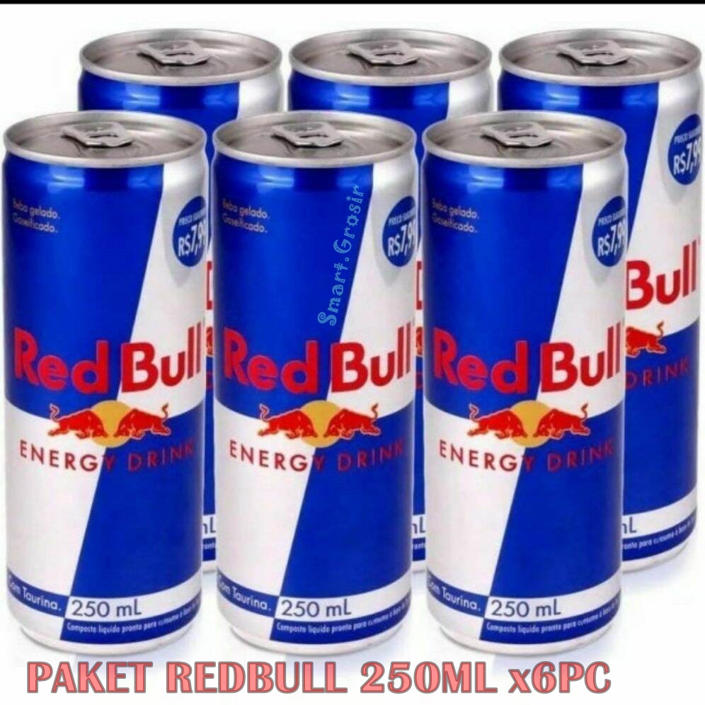 Jual RED BULL MINUMAN ENERGY DRINK - 250ML (PAKET X6PC) | Shopee Indonesia