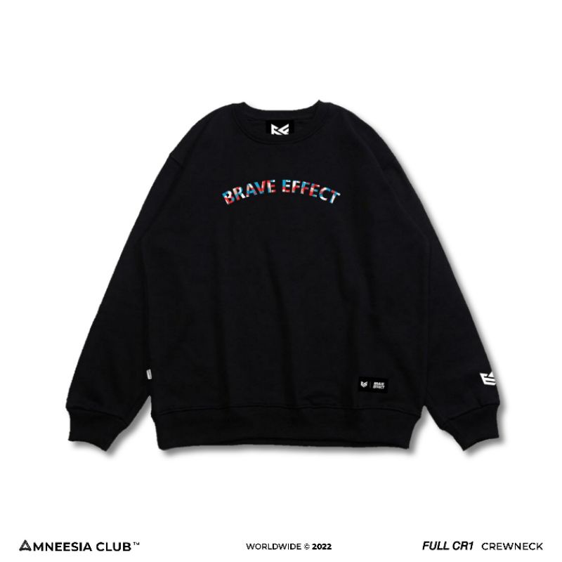 BRAVE EFFECT • Jaket Sweater Hoodie CREWNECK Bordir Original Pria Wanita High Quality Premium Distro