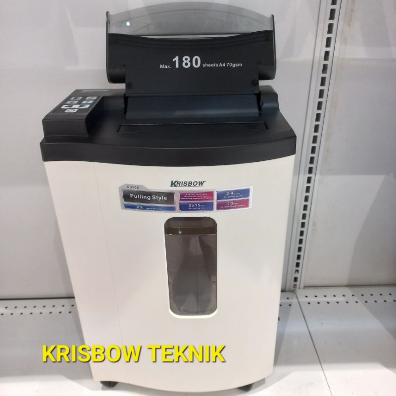 Alat Penghancur Kertas Micro Cut Krisbow S8106 mesin papper shredder